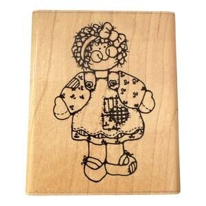 DOTS H 196 Little Rachel Mounted Rubber Stamp